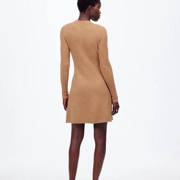 NWT Madewell Sweater Mini Dress in Heather Caramel - Picture 4 of 4